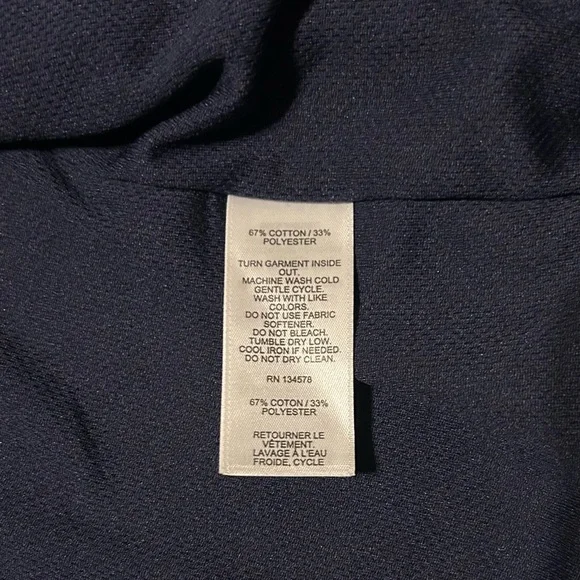 Vineyard Vines Boys Performance Vest Large 16 Gray Navy Blue Lining Full Zip NWT - Picture 7 of 8